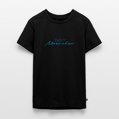 Teenager Premium T-Shirt "Zeit für Meerchen" - Schwarz