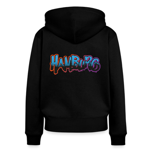 Frauen Premium Kapuzenjacke - Hamburg - Schwarz