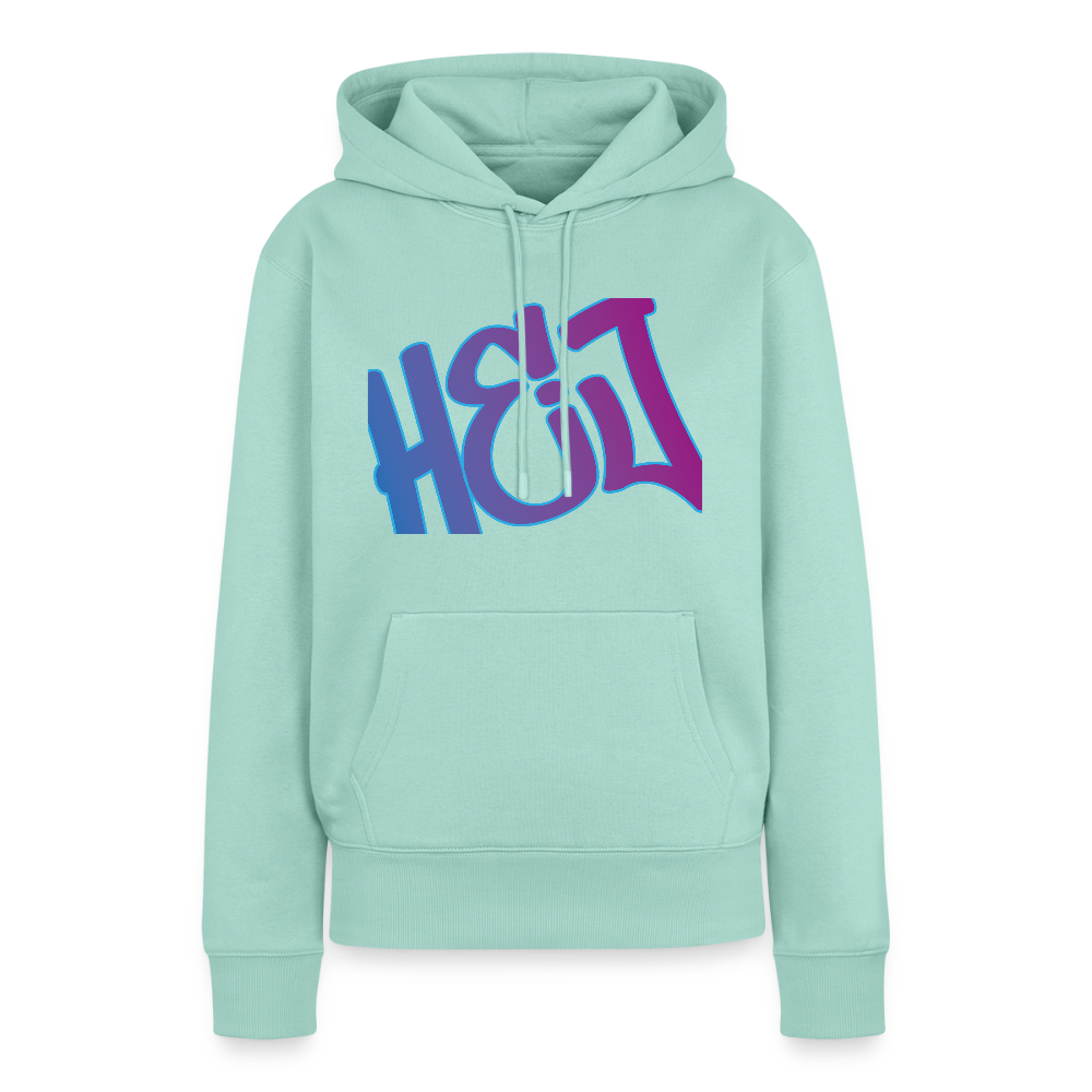 Damen Premium Hoodie - Hej - Mint 