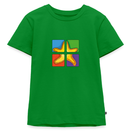 Kinder Premium T-Shirt - Seestern - Grün
