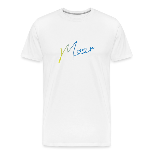Männer Premium Bio T-Shirt - Meer - Weiß