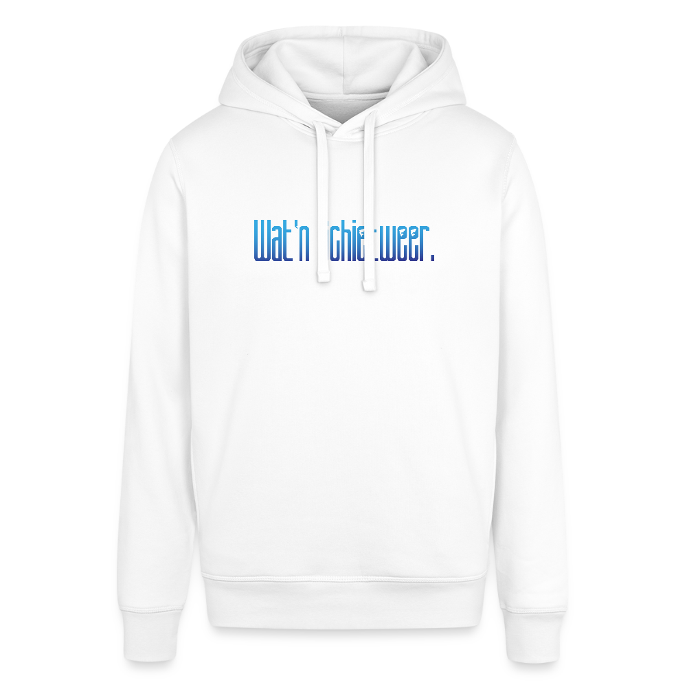 Unisex Bio-Hoodie - wat'n Schietweer - Weiß