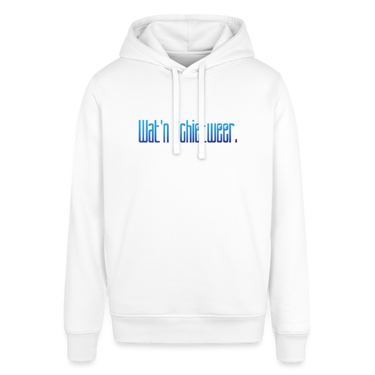 Unisex Bio-Hoodie - wat'n Schietweer - Weiß