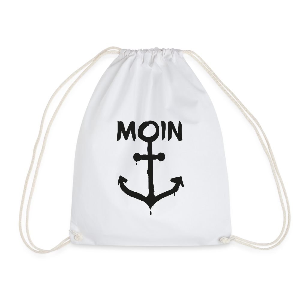 Turnbeutel - Moin Anker - Weiß