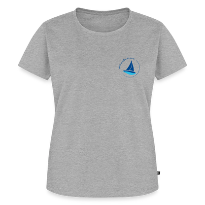 Küstenkurs - Damen Premium Bio T-Shirt - Grau meliert