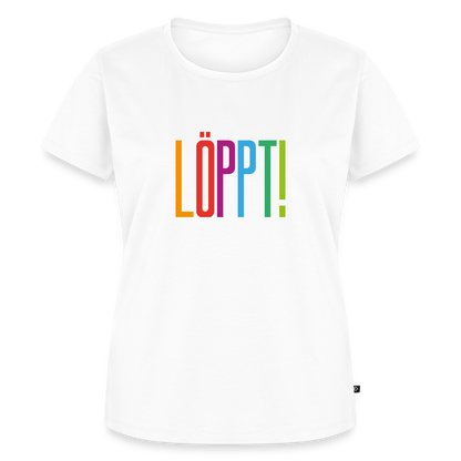 Damen Premium Bio T-Shirt - Löppt! - Weiß