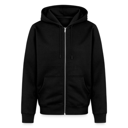 Herren Premium Kapuzenjacke - Nautik Doodles (weiss) - Schwarz