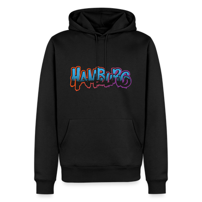 Herren Premium Hoodie - Hamburg - Schwarz