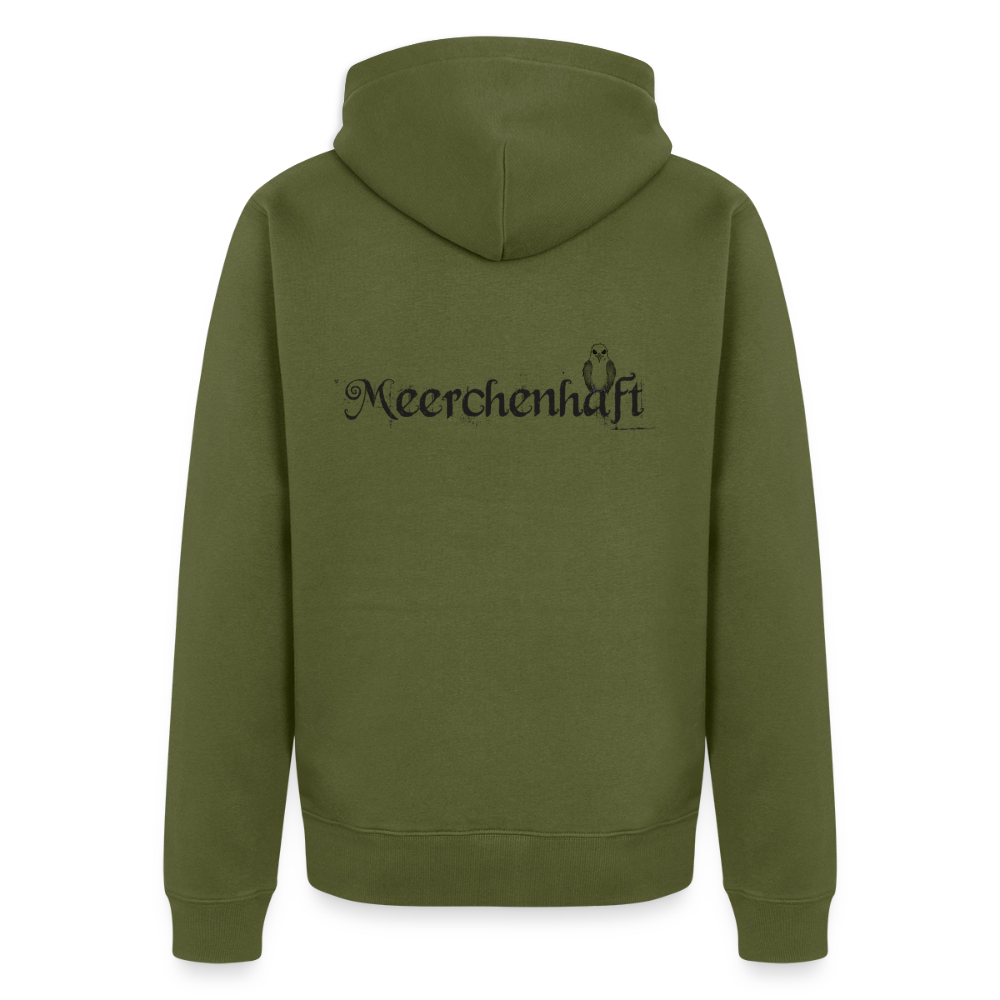 Meerchenhaft Herren Premium Kapuzenjacke im nordischen Stil - Khaki