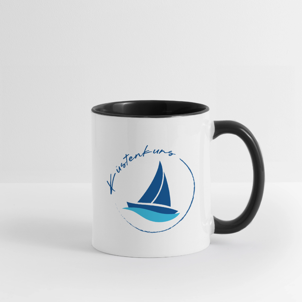 Küstenkurs - Tasse zweifarbig - Weiß/Schwarz