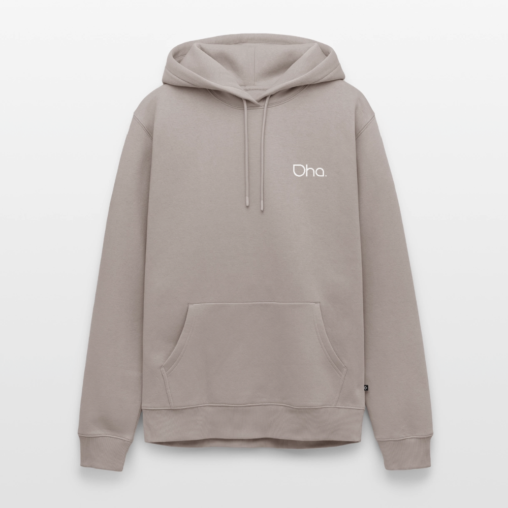 Oha (weiß) - Herren Premium Hoodie - Taupe