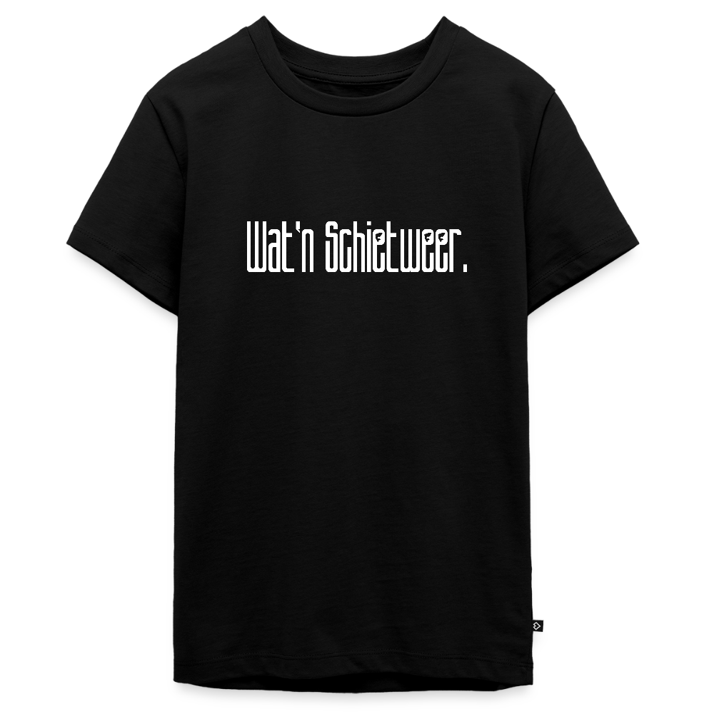 Teenager Premium T-Shirt - wat'n Schietweer (weiss) - Schwarz