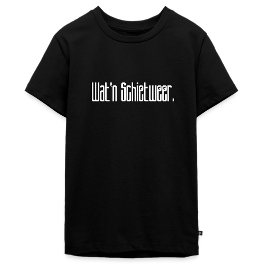 Teenager Premium T-Shirt - wat'n Schietweer (weiss) - Schwarz