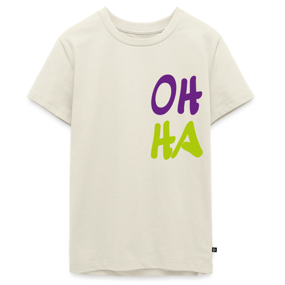 Teenager Premium T-Shirt "Oh ha" - Naturweiß