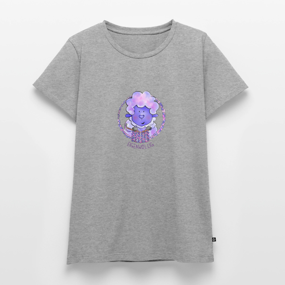 Frauen Premium T-Shirt - Eigenwollig - Grau meliert
