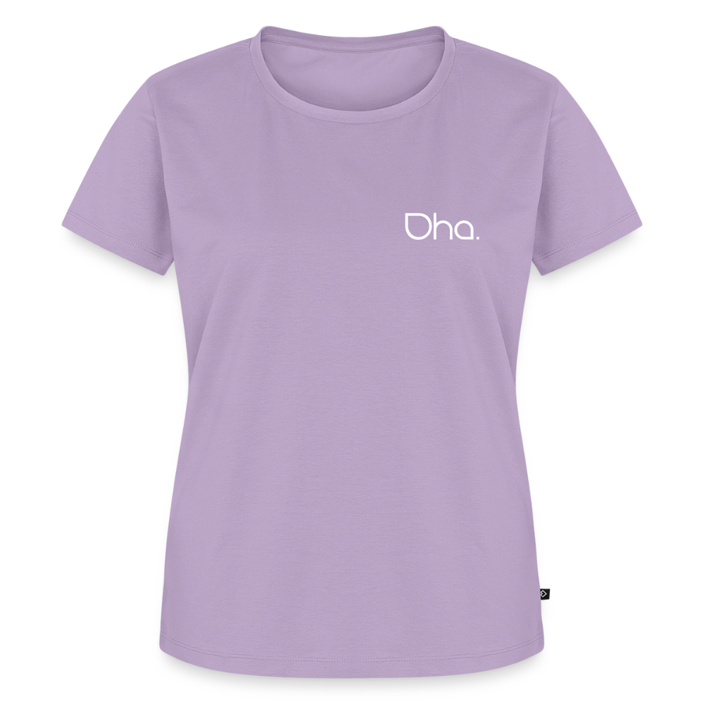 Oha (weiß) - Damen Premium Bio T-Shirt - Lavendel