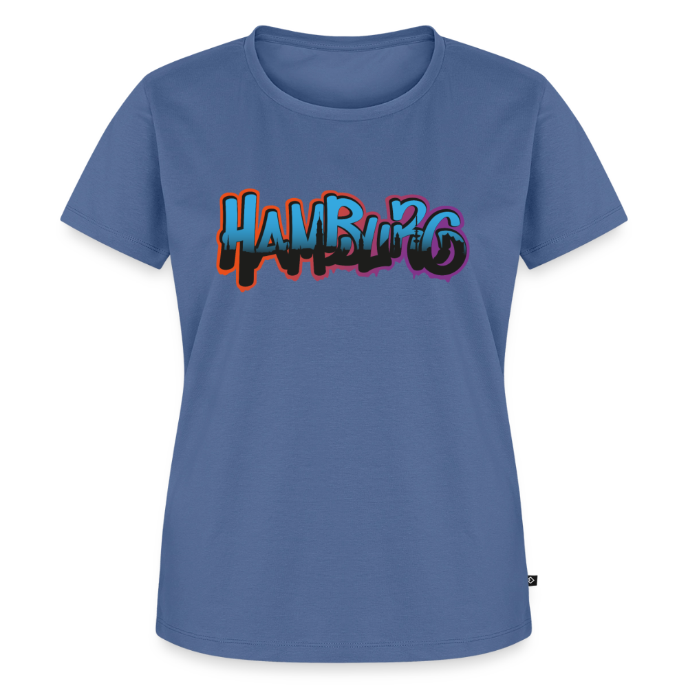 Damen Premium Bio T-Shirt - Hamburg - Taubenblau