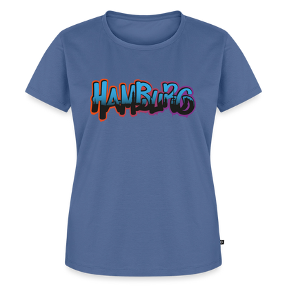 Damen Premium Bio T-Shirt - Hamburg - Taubenblau