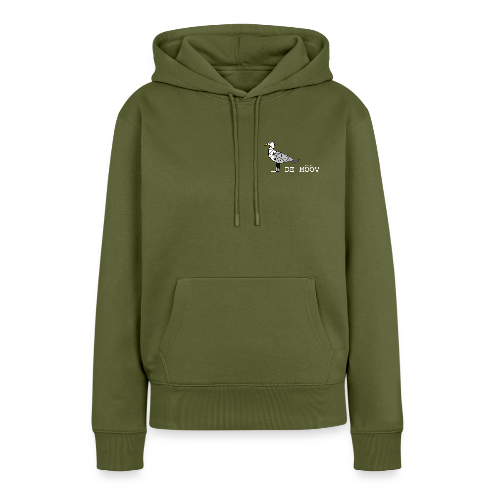 Damen Premium Hoodie - de Mööv (weiss) - Khaki