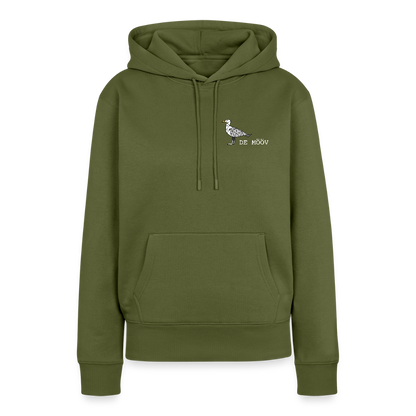 Damen Premium Hoodie - de Mööv (weiss) - Khaki