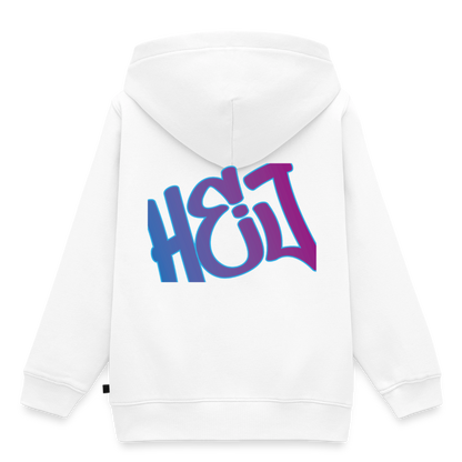 Kinder/Teenager Premium Hoodie "Hej" - Weiß