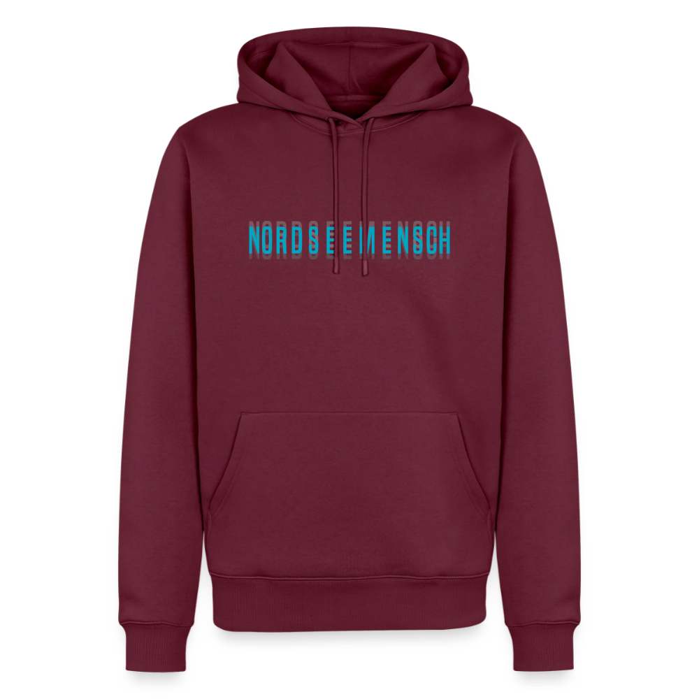 Nordseemensch - Herren Premium Hoodie - Burgunderrot