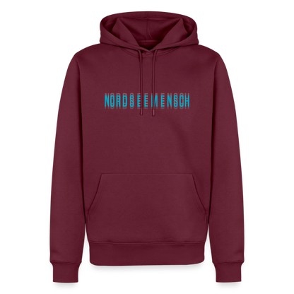Nordseemensch - Herren Premium Hoodie - Burgunderrot