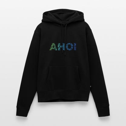 Damen Premium Hoodie - Ahoi doodles - Schwarz