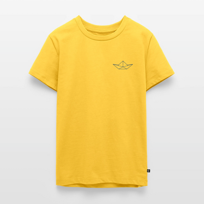 Teenager Premium T-Shirt - Origami Boot - Gelb