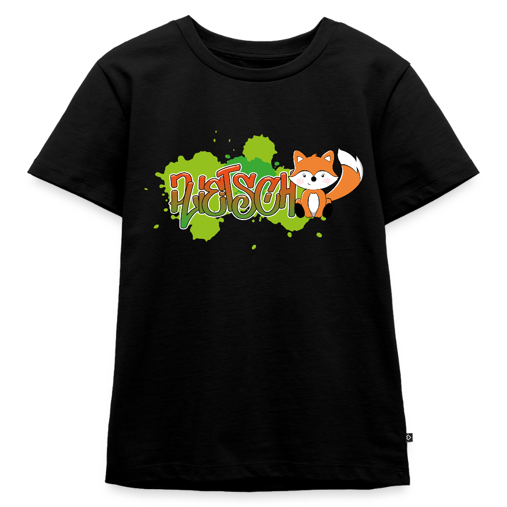 Kinder Premium T-Shirt - plietsch Voss - Schwarz