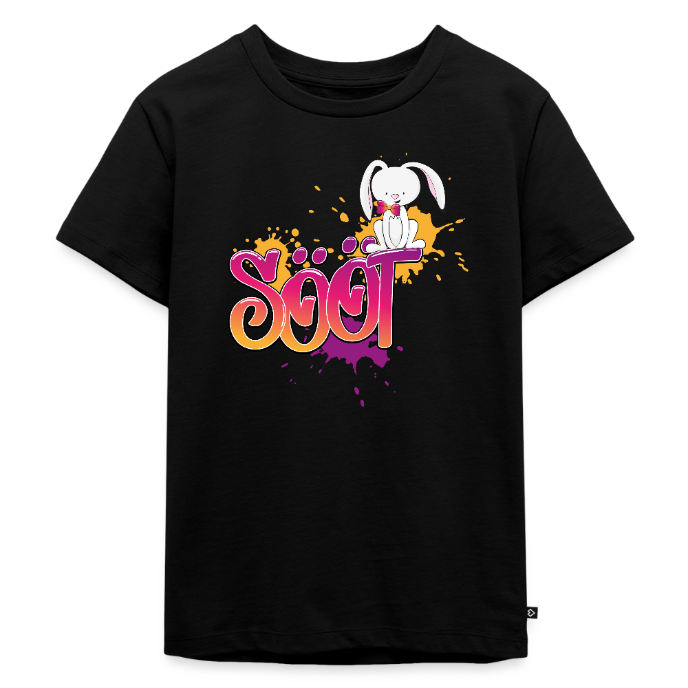 Kinder Premium T-Shirt - sööt Haas - Schwarz