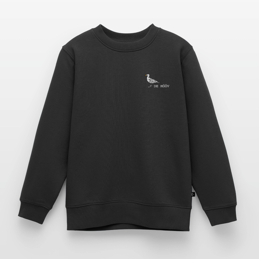 Kinder Premium Pullover - de Mööv (weiss) - Schwarz