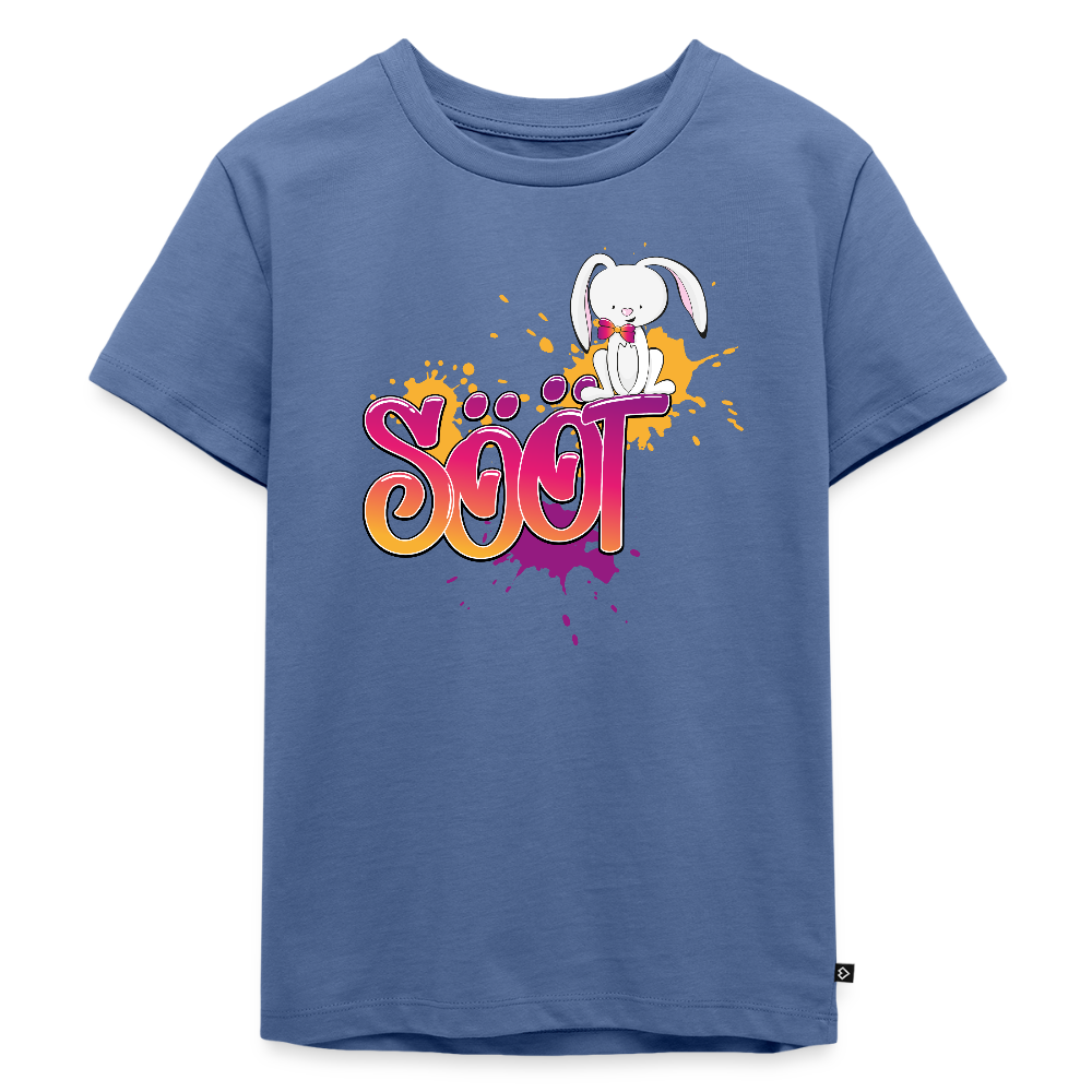 Kinder Premium T-Shirt - sööt Haas - Taubenblau