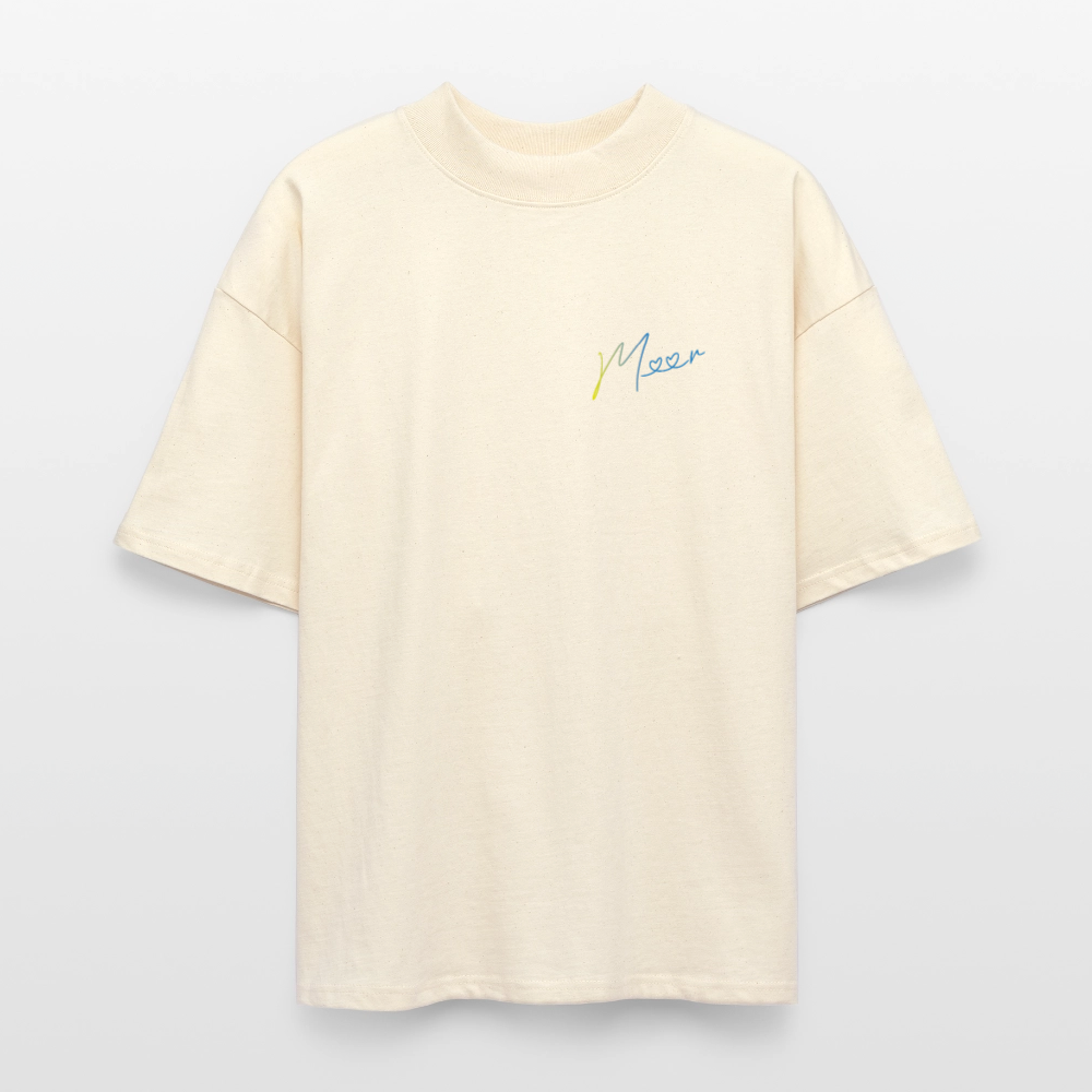 Unisex Oversized Bio T-Shirt - Meer - Weißgrau