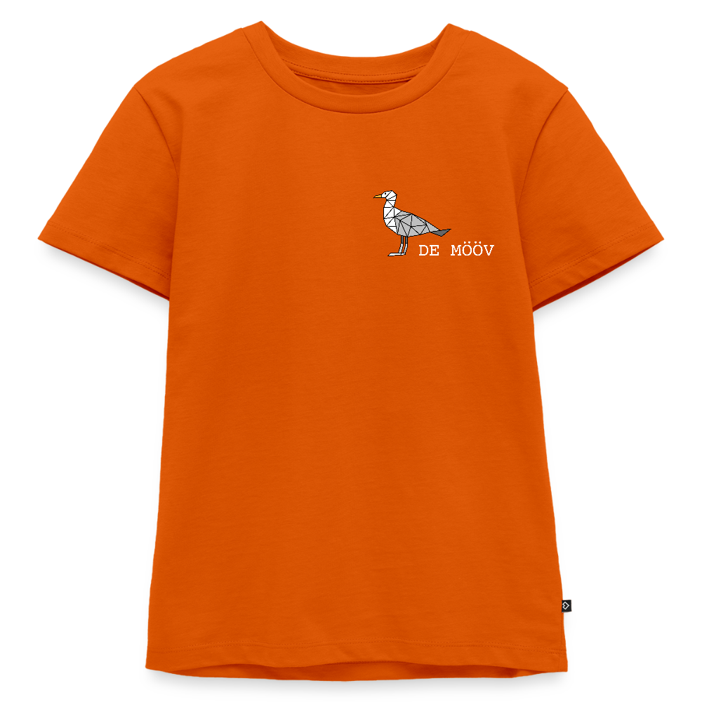 Kinder Premium T-Shirt - de Mööv (weiss) - Orange 
