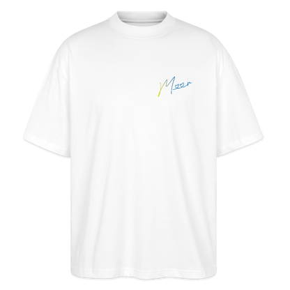 Unisex Oversized Bio T-Shirt - Meer - Weiß