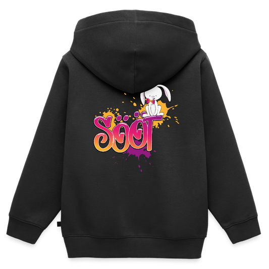 Kinder Premium Kapuzenjacke - sööt Haas - Schwarz