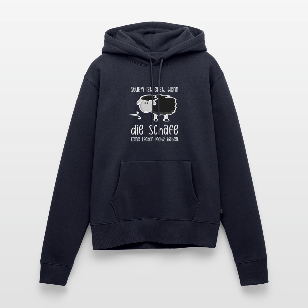 Damen Premium Hoodie - Schaf (weiss) - Navy