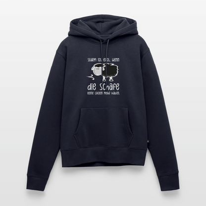Damen Premium Hoodie - Schaf (weiss) - Navy