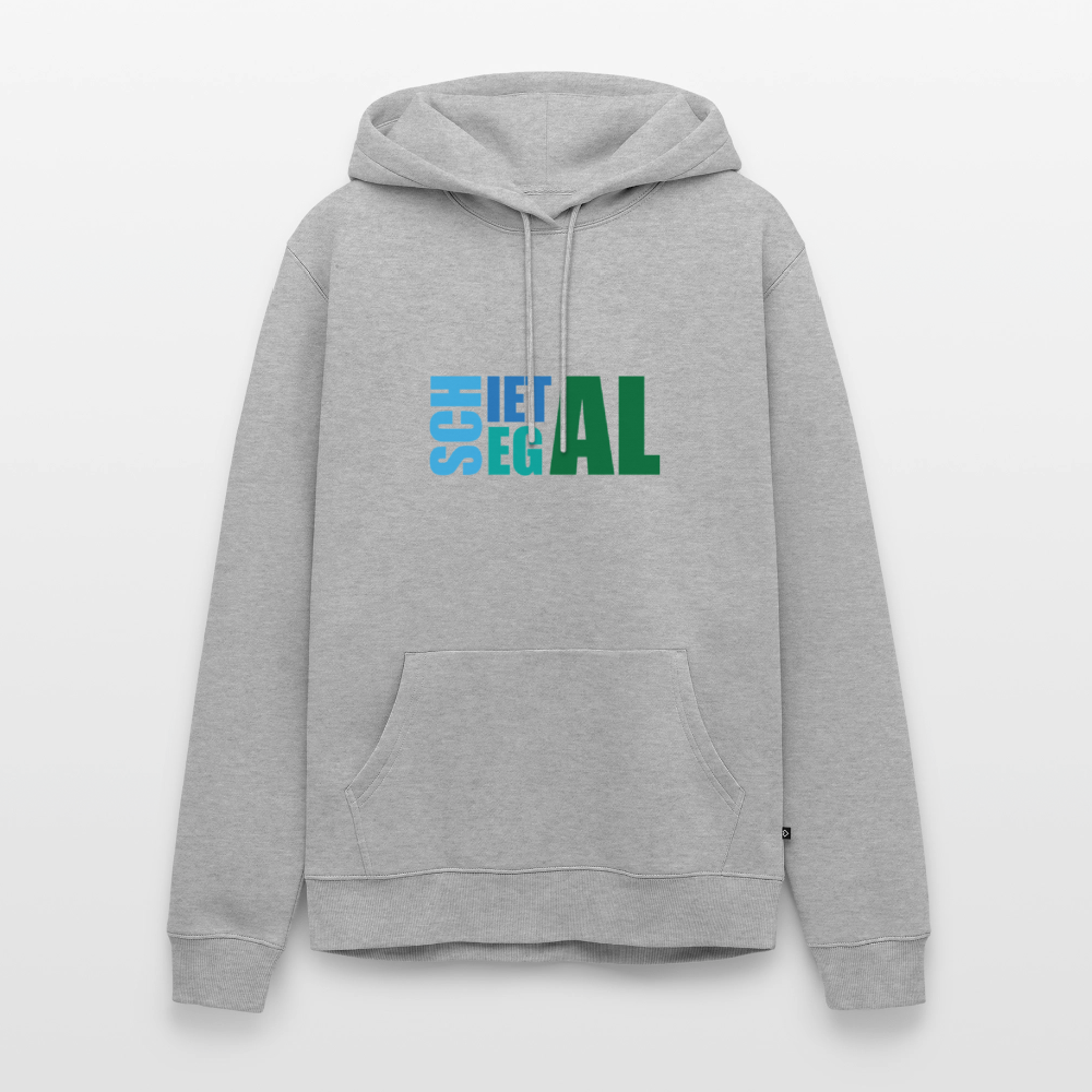 Herren Premium Hoodie - Schietegal - Grau meliert