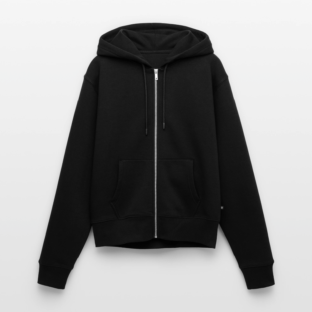 Frauen Premium Kapuzenjacke - Kopp hooch (weiss) - Schwarz