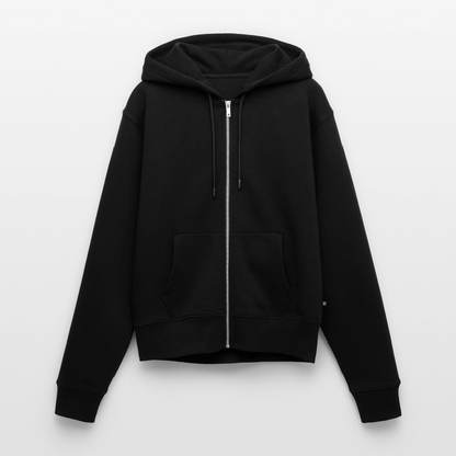 Frauen Premium Kapuzenjacke - Kopp hooch (weiss) - Schwarz