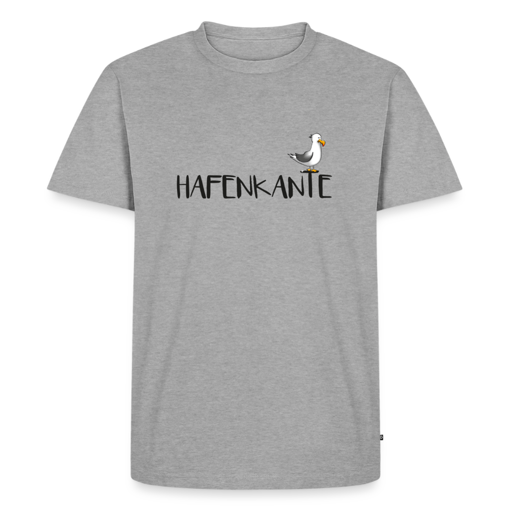 Hafenkante - Herren Premium Bio T-Shirt - Grau meliert
