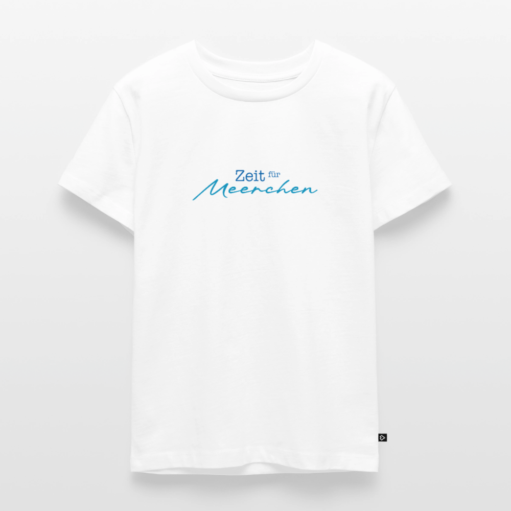 Kinder Premium T-Shirt "Zeit für Meerchen" - Weiß