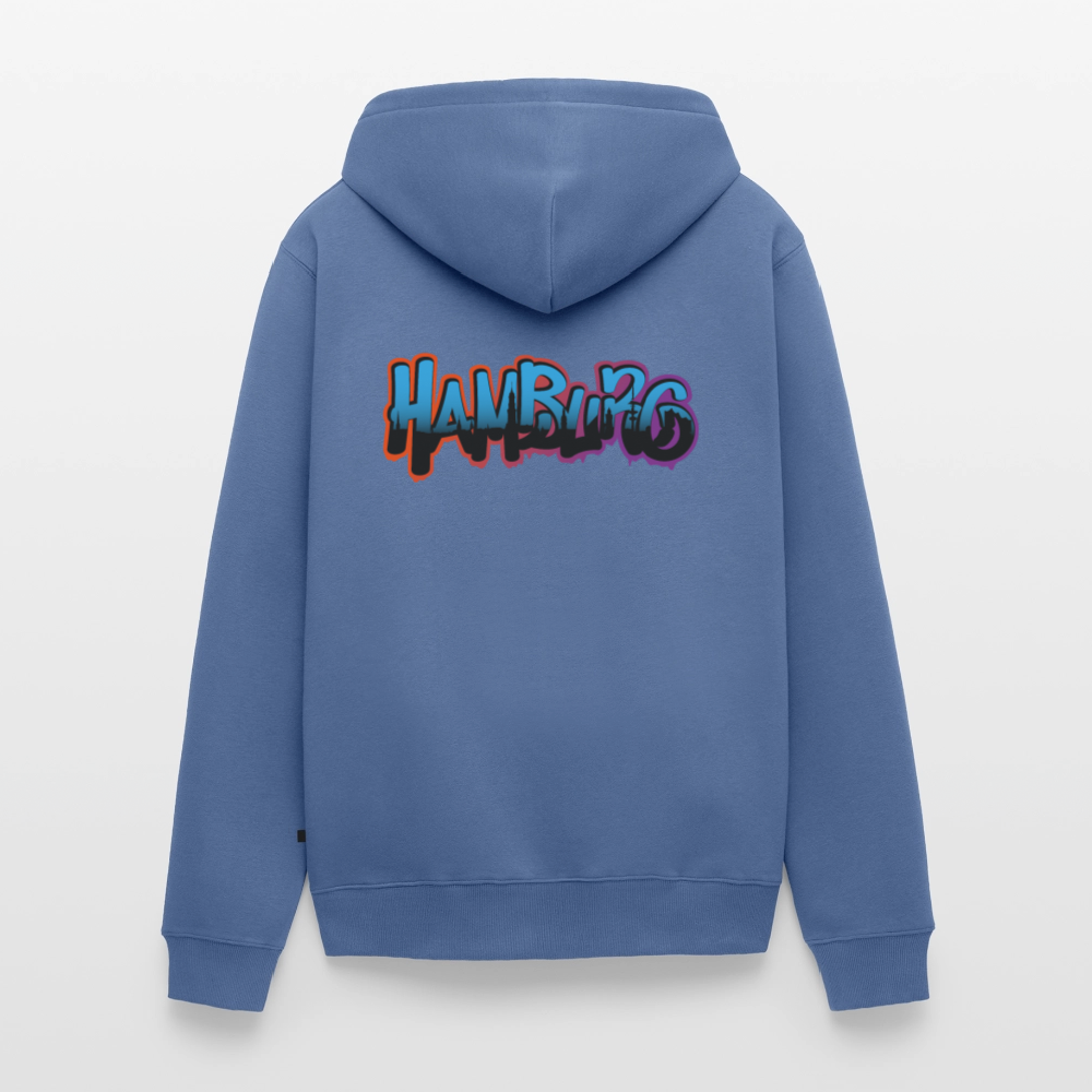 Herren Premium Kapuzenjacke - Hamburg - Taubenblau