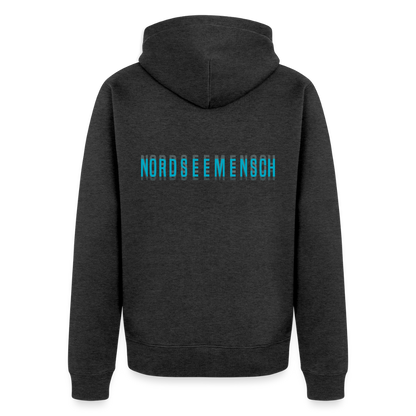 Nordseemensch - Herren Premium Kapuzenjacke - Anthrazit meliert