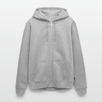 Küstenwind - Herren Premium Kapuzenjacke - Grau meliert