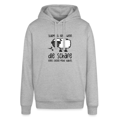 Unisex Bio-Hoodie - Schaf - Grau meliert