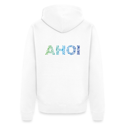 Herren Premium Kapuzenjacke - Ahoi doodles - Weiß