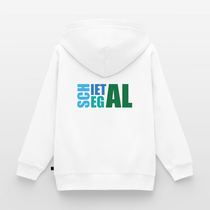 Kinder/Teenager Premium Hoodie "Schietegal" - Weiß